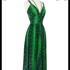 Trashy Diva Minda Dress Green Snake Size 0